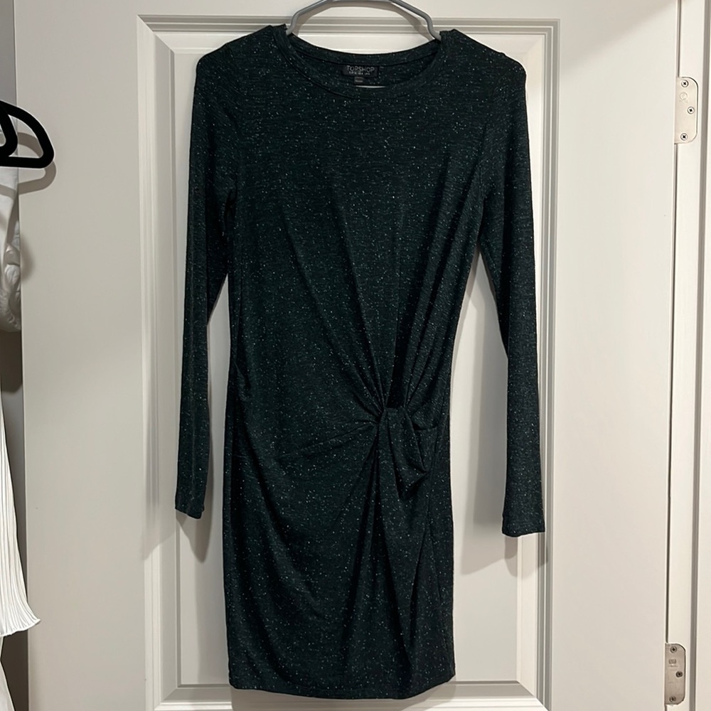 Forest Green Long Sleeve Bodycon Dress